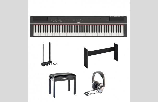 Yamaha P125 Black Digital Piano Homepack Bundle - Image 1